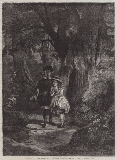 Kinderen in het Bos door Frederick Goodall